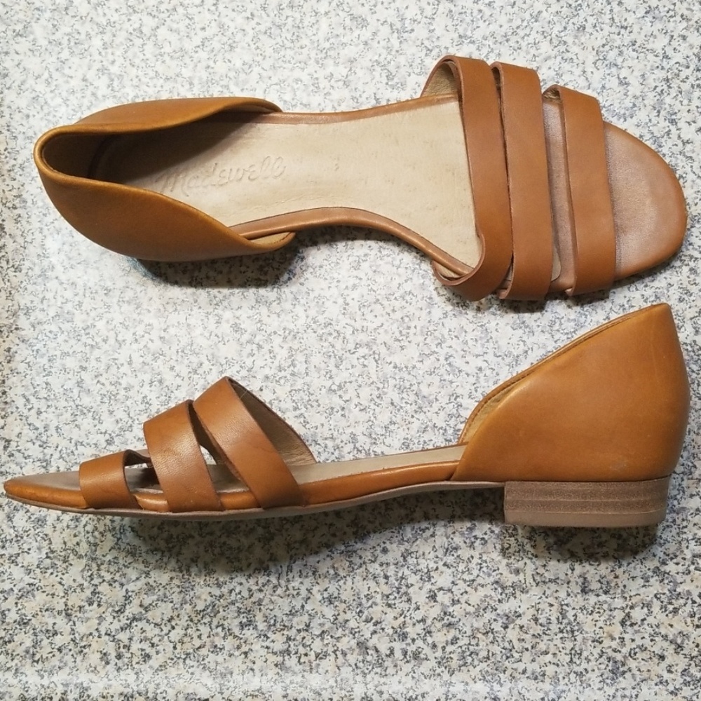 Madewell leather sandals 6.5 brown